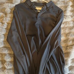 Linksoul Charcoal Button-Up Polo